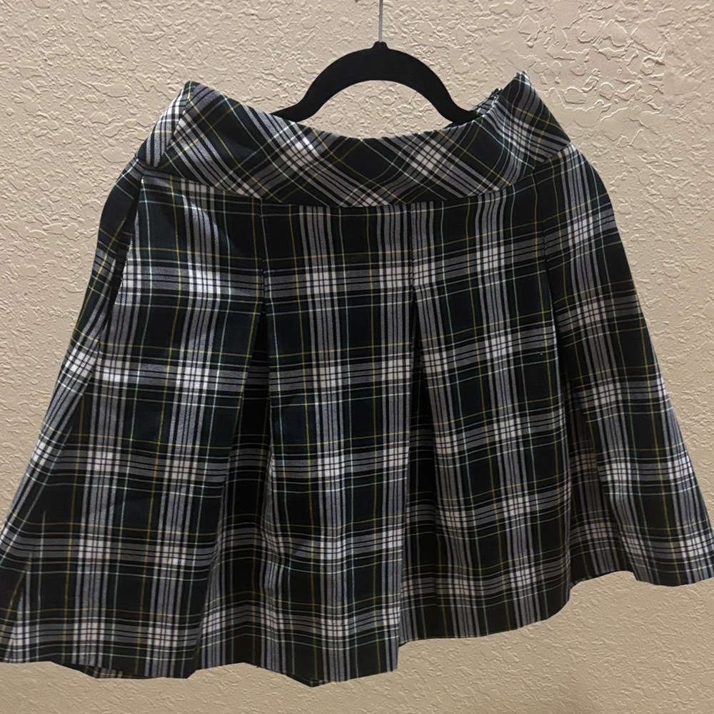 Elegant Plaid A-Line Skirt. School uniform approved.
